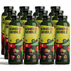 Упаковка Смузі Kind & Noble Ківі 250 мл × 12 пляшок