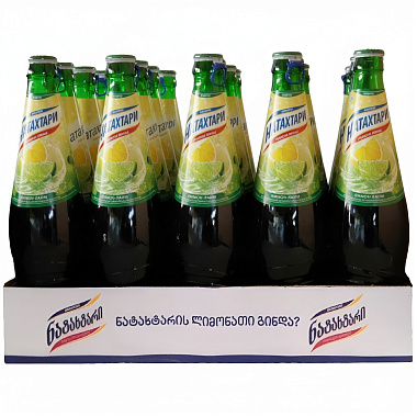 Упаковка Лимонаду Natakhtari Лимон-лайм 0.5 л × 20 пляшок