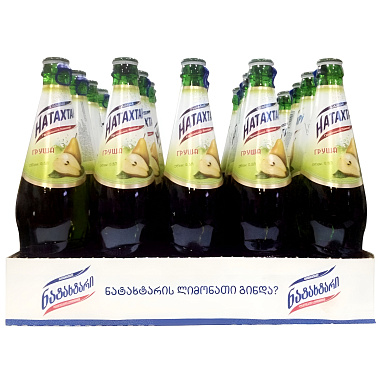 Упаковка Лимонаду Natakhtari Груша 0.5 л × 20 пляшок